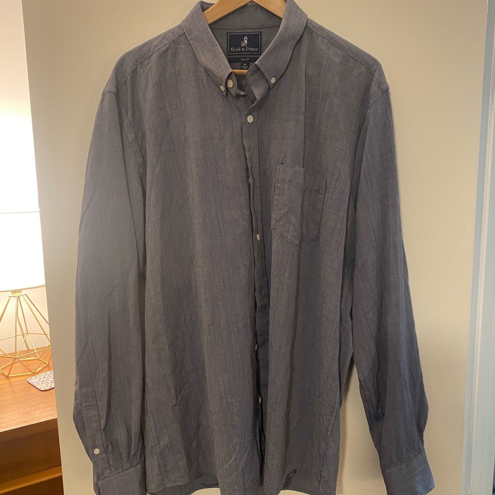Wool & Prince button down oxford shirt 100% merino wool